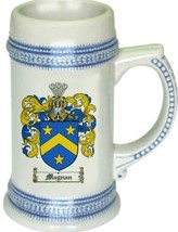 Magnan Coat of Arms Stein / Family Crest Tankard Mug - £17.37 GBP