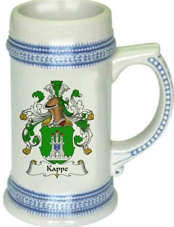 Kappe Coat of Arms Stein / Family Crest Tankard Mug