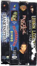 Scary Movie Collection HALLOWEEN Party 5 VHS Movies Frankenstein, Urban ... - $39.99