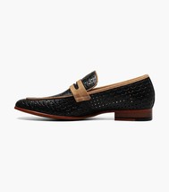 Stacy Adams Winstead Moc Toe Saddle Slip On Summer Shoes Black 25704-001 image 5