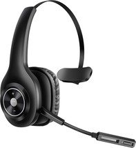 Trucker headset with mic I Noise Cancellation I Mute Button I PC I Wireless - £18.45 GBP
