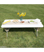Landcaster 30&quot;x 72&quot; Granite White Plastic Folding Table Banquet Table - $1,790.66 MXN