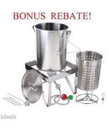 Backyard Pro All Stainless Steel 30 Quart Turkey Fryer Kit / Steamer Kit - $238.29