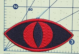 Black Sclera Red Iris Eye Embroidered Applique Iron On / Sew On Patch 2&quot; or 3&quot; - £5.09 GBP+