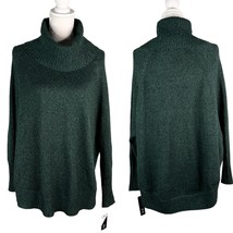 AGB Sweater Pine Green Cowl Neck Dolman Sleeves M Oversized New - $35.00