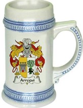 Arregui Coat of Arms Stein / Family Crest Tankard Mug - £17.55 GBP
