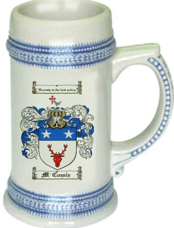 M-comie Coat of Arms Stein / Family Crest Tankard Mug