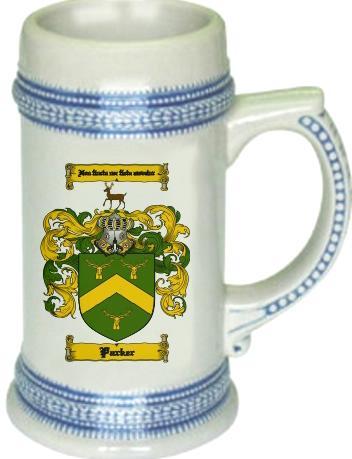 Parker Coat of Arms Stein / Family Crest Tankard Mug