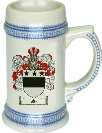 Tie Coat of Arms Stein / Family Crest Tankard Mug