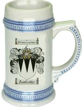 Anstrothir Coat of Arms Stein / Family Crest Tankard Mug - $21.99