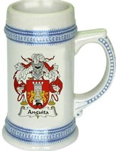 Anguita Coat of Arms Stein / Family Crest Tankard Mug - $21.99