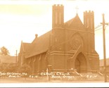 RPPC Sepia Bend Oregon OR Catholic Church UNP A4-15 Postcard - $43.51
