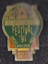 1991  Kentucky Derby &#39;91 Festival Great Balloon Race Pin, New - £4.75 GBP