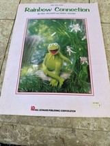 The Rainbow Connection The Muppet Movie 1979 Sheet Music Kermit Miss Piggy - $54.01