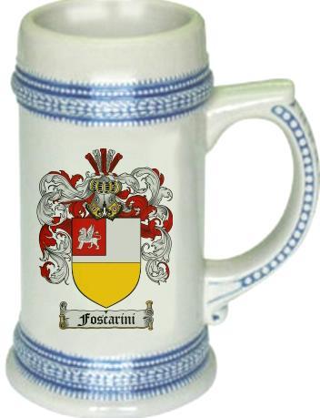 Foscarini Coat of Arms Stein / Family Crest Tankard Mug