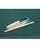 VINTAGE SOVIET USSR RUSSIAN 4 BASIC ROLLER BALL PENS 1975 SET #3 - $10.85 CAD