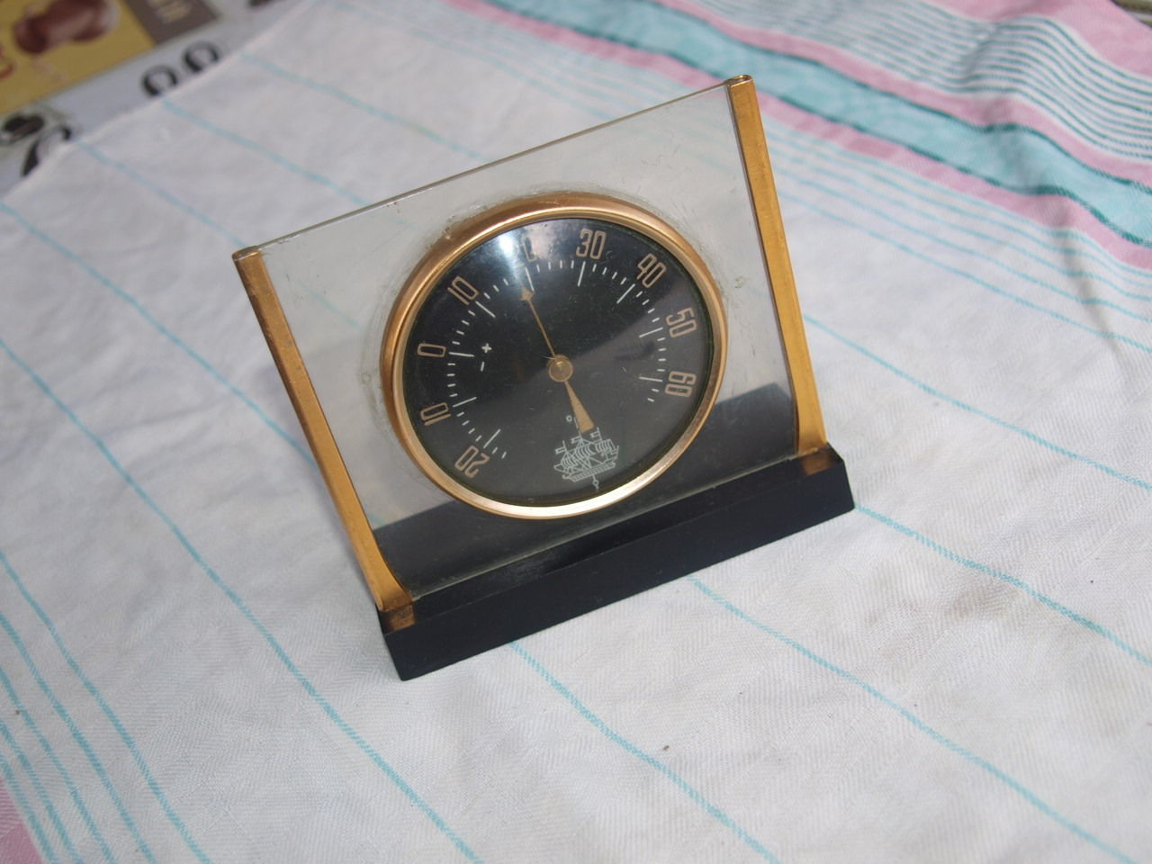 VINTAGE Soviet Russian USSR  Desktop Thermometer  LENINGRAD  About 1975 - $19.78