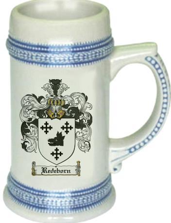 Redeborn Coat of Arms Stein / Family Crest Tankard Mug