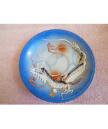 VTG Occupied Japan demitasse saucer plate blue white raised dragon design - £15.79 GBP