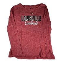 Louisville Cardinals Adidas Climalite Long Sleeve Women&#39;s Shirt Sz L Red - £14.46 GBP