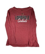 Louisville Cardinals Adidas Climalite Long Sleeve Women&#39;s Shirt Sz L Red - £14.45 GBP