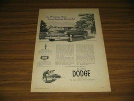 1953 Print Ad The &#39;53 Dodge Coronet V-8 Club Coupe on Farm - £10.50 GBP