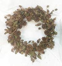 Home For ALL The Holidays 16 Inch Pine Cone and Acorn Candle Ring/Wreath - £39.56 GBP