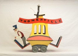 Large Custom Made Painted Tin Toonerville Trolley - $250.00