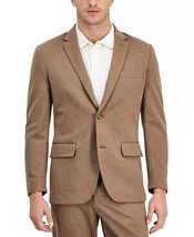 Alfani Men&#39;s Modern-Fit Stretch Heathered Knit Suit Jacket Soft Mulch He... - $56.99