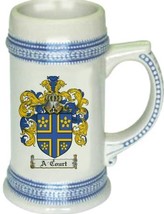 A-court Coat of Arms Stein / Family Crest Tankard Mug - £17.29 GBP
