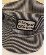 Vintage Chattanooga Choo Choo Train Conductor Hat Fitted Patch Cap Strip... - £9.27 GBP