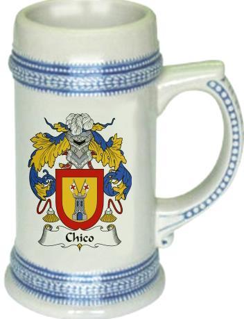 Chico Coat of Arms Stein / Family Crest Tankard Mug
