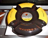 Ceramic Cigar Ashtray Maduro 5 Genios Measures 8&quot; Diameter NIB - £113.91 GBP