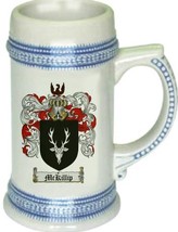 Mckillip Coat of Arms Stein / Family Crest Tankard Mug - £17.53 GBP