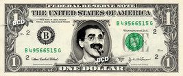 Groucho Marx Julius Henry On Real Dollar Bill Cash Money Bank Note Currency - £7.04 GBP