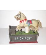 Trick Pony Cast Iron Coin Penny Mechanical Bank - $34.64