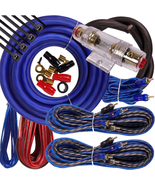 Complete 5 Channels 2000W  4 Gauge Amplifier Installation Wiring Kit Amp... - $1,001.31 MXN