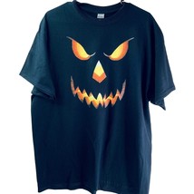 Halloween T Shirt Jack O Lantern Pumpkin XL Black NEW Custom Orders Poss... - £11.03 GBP
