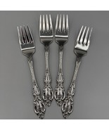 ONEIDA Deluxe Stainless - MONTE CARLO - 4 Salad Forks - Vintage Steel - $453.62 MXN
