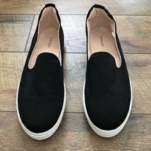 Topshop TEMP Anaconda Slip On Trainers Sneakers Black sz 11.5 - $29.99
