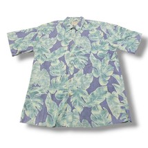 Cooke Street Honolulu Shirt Size XL Button Down Shirt Hawaiian Shirt Floral Blue - £21.33 GBP