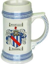 Annesley Coat of Arms Stein / Family Crest Tankard Mug - $21.99