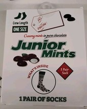 Junior Mints Socks Novelty Socks Candy Crew Sockopath Tootsie w/ Gift Bo... - $17.63 CAD
