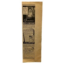 Joe Bonomo Ritual Print Ad 1950 Vintage For a Glamorous Bust Contour - $12.95