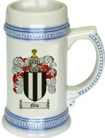 New Coat of Arms Stein / Family Crest Tankard Mug