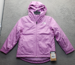 The North Face Freedom Insulated Jacket Youth 10 Pink Dryvent Hooded Ful... - $69.59