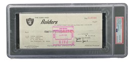 Al Davis Signed Oakland Raiders  Bank Check #18044 PSA/DNA Gem MT 10 - £459.86 GBP