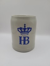 VTG Hofbrauhaus Munchen HB Crown 1 Liter Beer Stein Glazed German Stonew... - $19.96