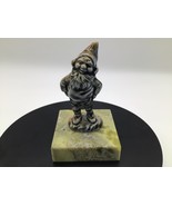 WADE Leprechaun Gnome Figurine On Irish Connemara Marble Base Vintage 3 ... - $464.66 MXN