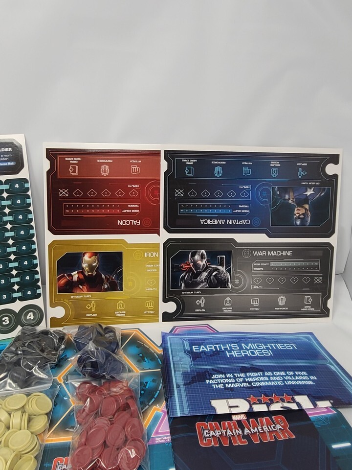 Hasbro Marvel RISK Boardgame Captain America Civil War Edition Open Box Item image 5